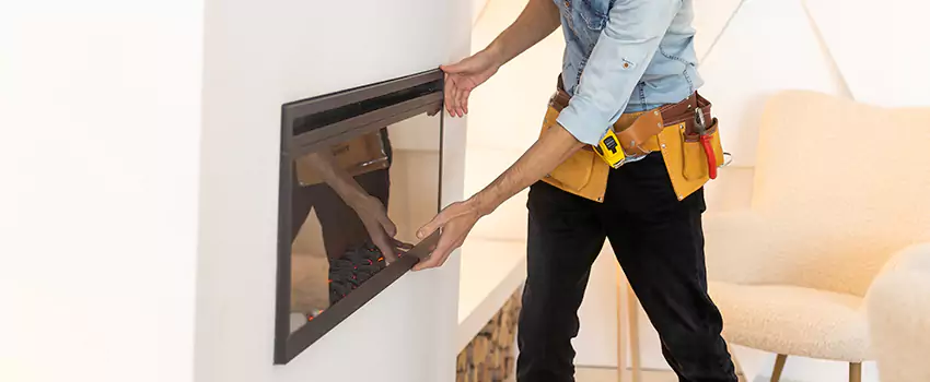 Metal Fireplace Installation in Monterey Park, California